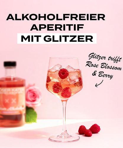 Böser Kater Rose & Berry mit Glitzer