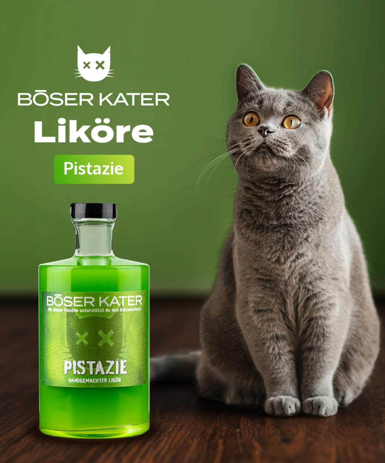 Böser Kater Pistazien Likör
