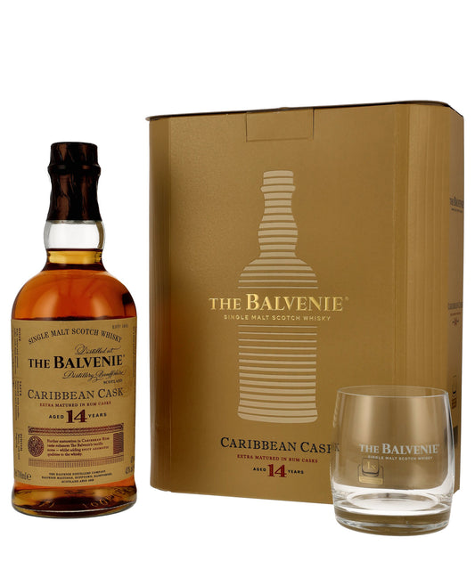 Balvenie Carribean Cask 14 inklusive Glas