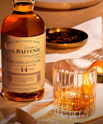 Balvenie Carribean Cask 14 inklusive Glas