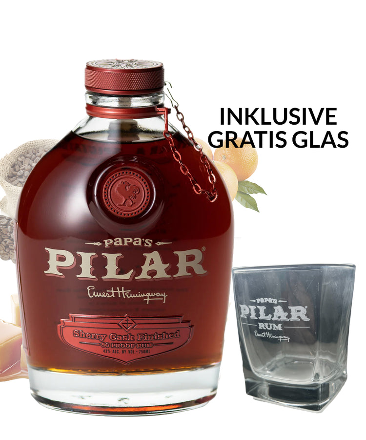 Papa´s Pilar Sherry Finished Rum Inklusive Glas