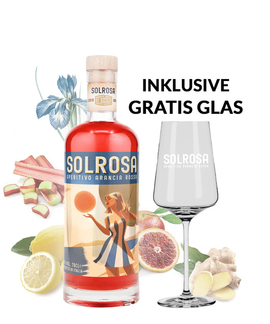 Solrosa Aperitivo Arancia Rossa inkl. Glas