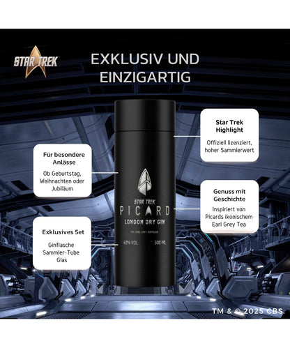 Star Trek Picard Gin inkl. Glas in der Geschenkverpackung