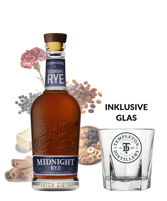 TEMPLETON Midnight RYE inklusive Glas