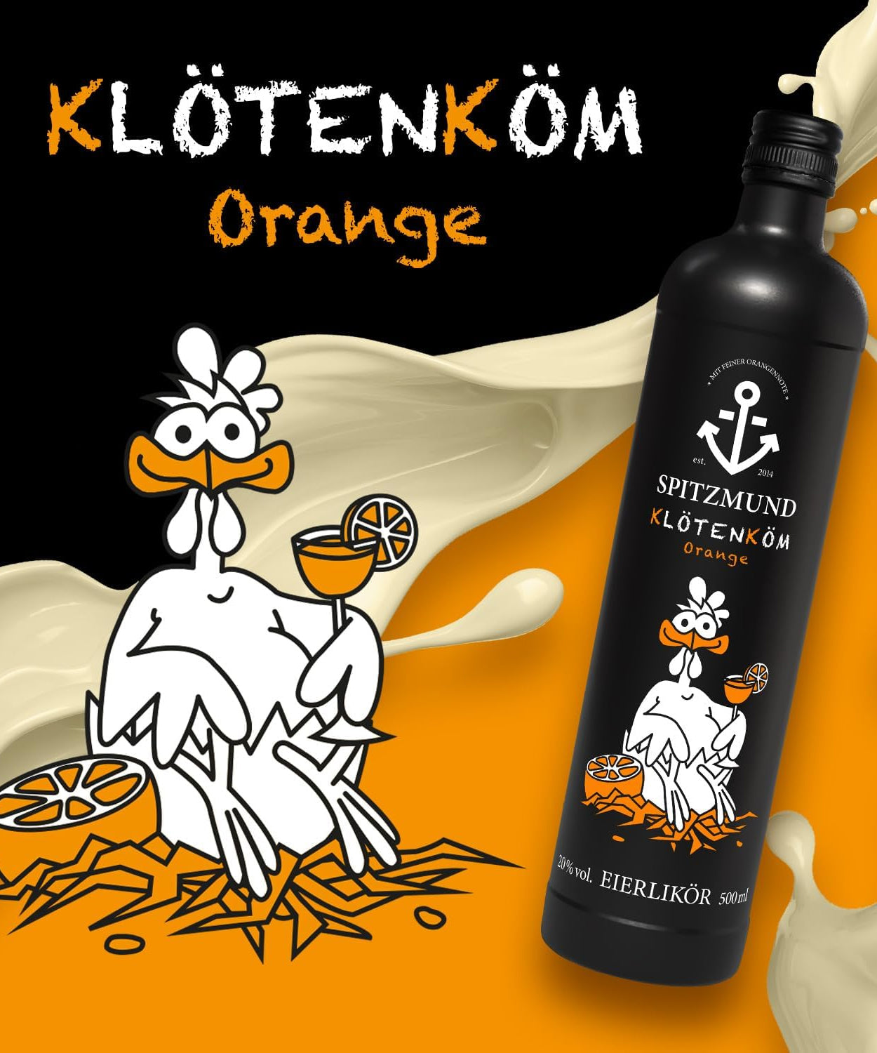 Spitzmund Klötenköm Orange