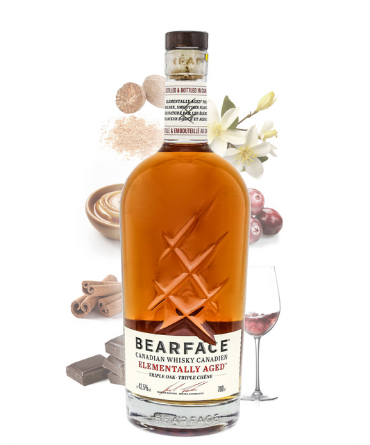 Bearface Elementally Aged Triple Oak Canadian Whisky
